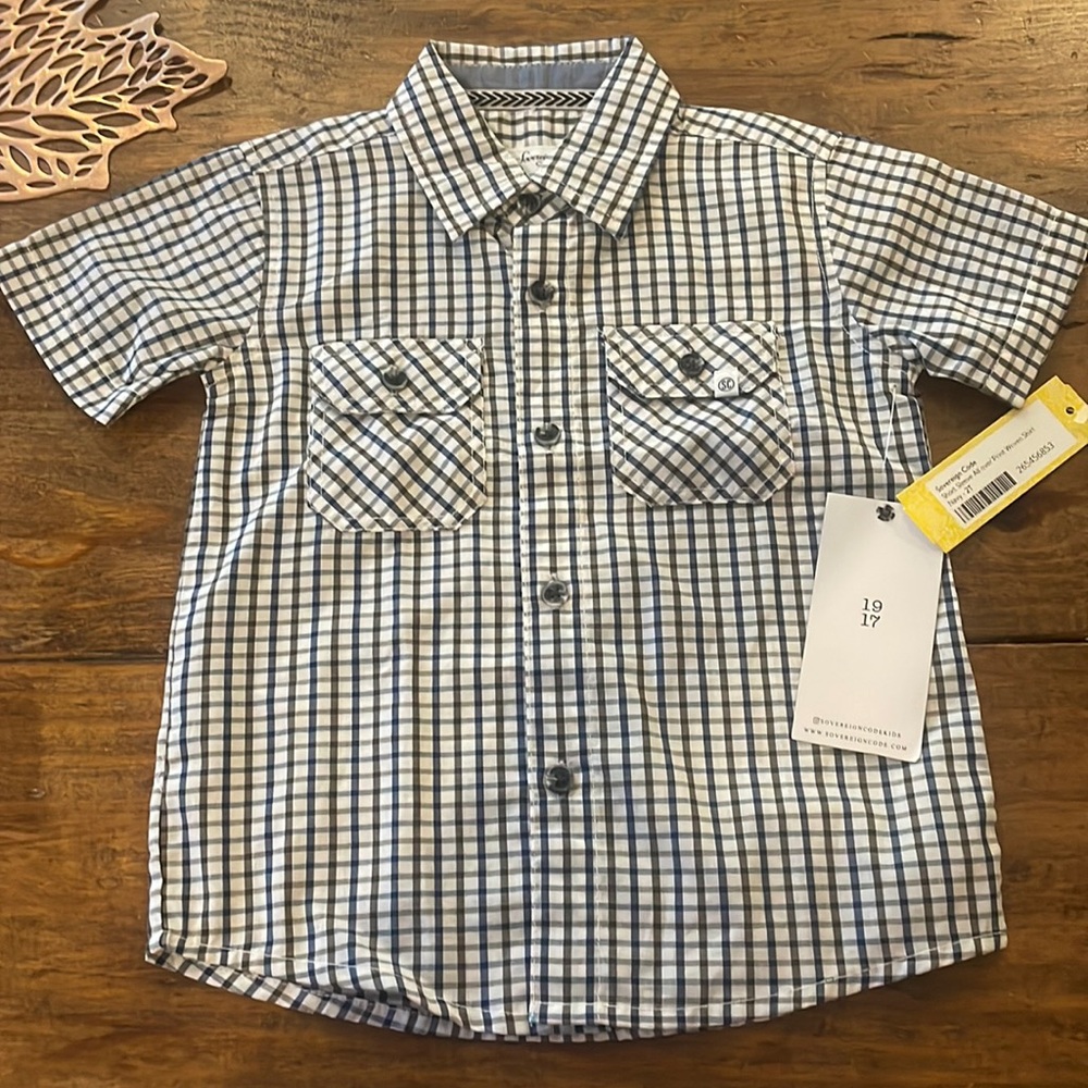 NWT Sovereign Code Kids Boys Button Down